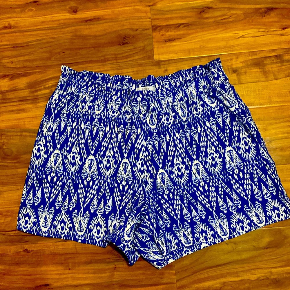 Loft Linen Blue Shorts